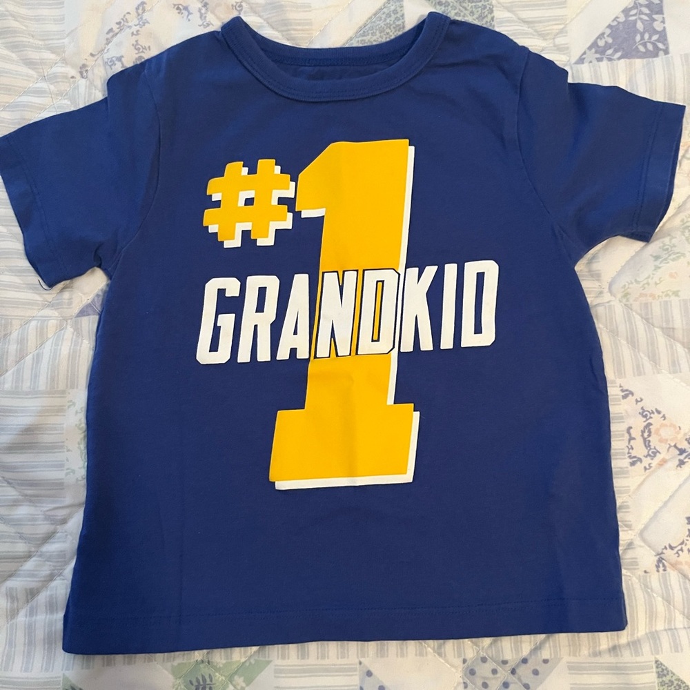 The Children's Place Blue and Yellow Short Sleeve Tee